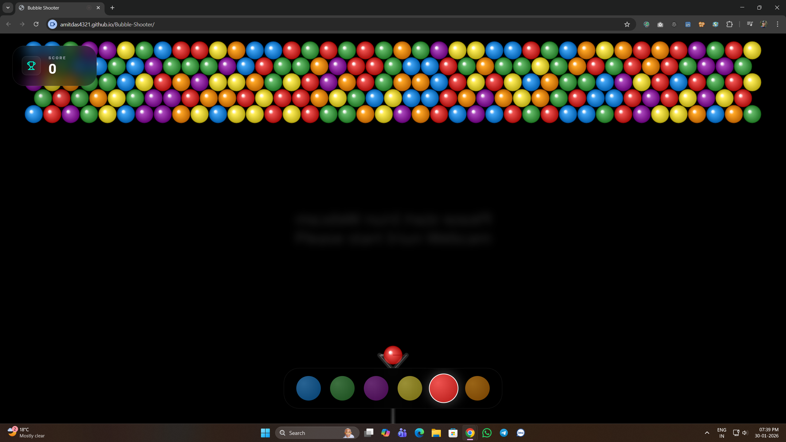 Gesture Bubble Shooter screenshot