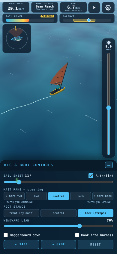 Windsurf Simulator screenshot